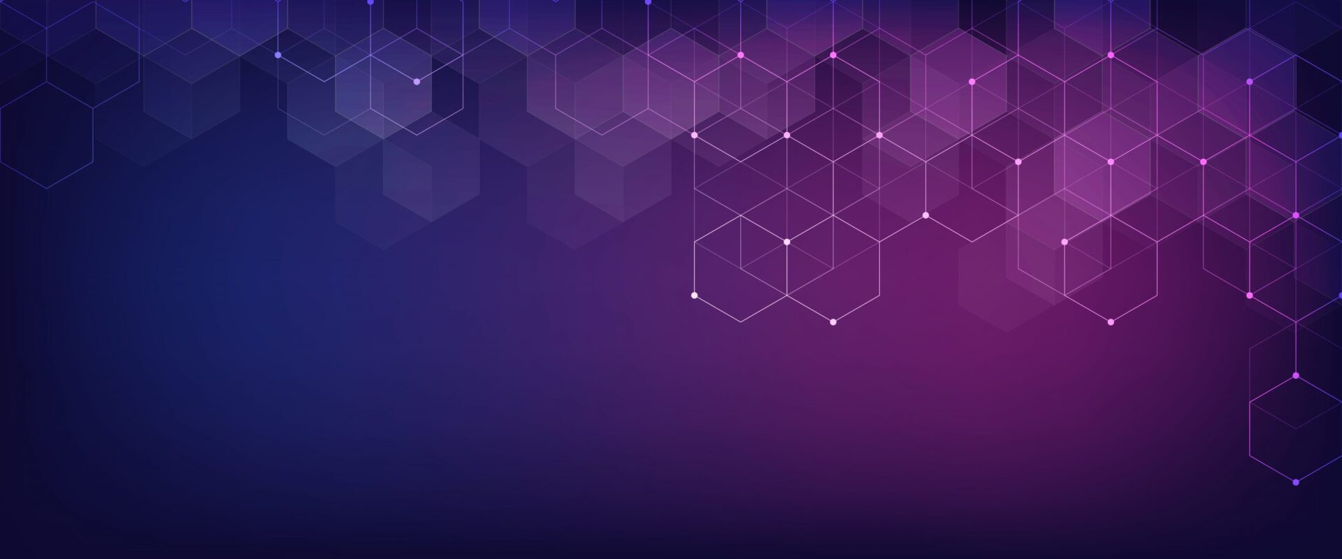 Hexagons pattern. Geometric abstract background with simple hexagonal elements. Medical, technology or science design.